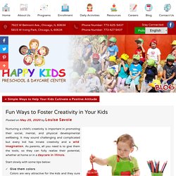 Fun Ways to Foster Creativity in Your Kids