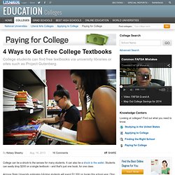 4 Ways to Get College Textbooks Free