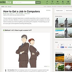 3 Ways to Get a Job in Computers