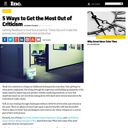 5 Ways to Get the Most Out of Criticism