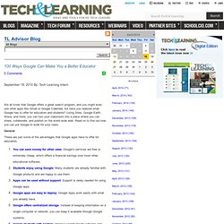 Tech Learning TL Advisor Blog and Ed Tech Ticker Blogs from TL Blog Staff – TechLearning.com