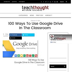 100 Ways To Use Google Drive In The Classroom