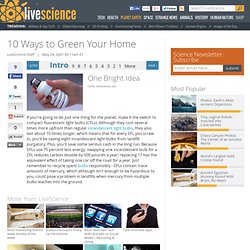 10 Ways to Green Your Home