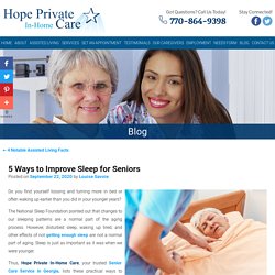 5 Ways to Improve Sleep for Seniors