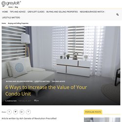 6 Ways to Increase the Value of Your Condo
