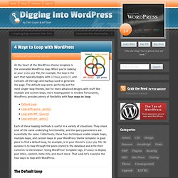 4 Ways to Loop with WordPress