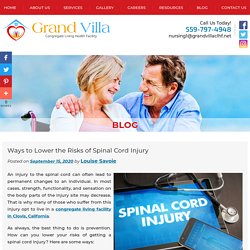 Ways to Lower the Risks of Spinal Cord Injury