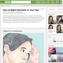 How to Make Coontails in Your Hair: 13 steps