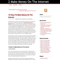 2 Make Money On The Internet - StumbleUpon