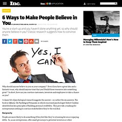 6 Ways to Make People Believe in You