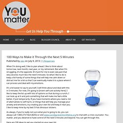 100 Ways to Make it Through the Next 5 Minutes : You Matter