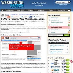 25 Ways To Make Your Website Accessible