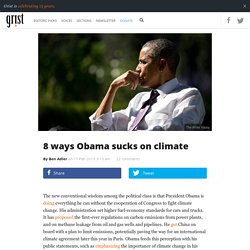 8 ways Obama sucks on climate