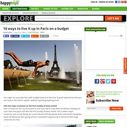10 ways to live it up in Paris on a budget