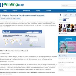5 Ways to Promote Your Business on Facebook