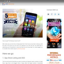 5 Ways to Promote Your App Like A Pro - Apps Discover