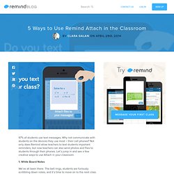 5 Ways to Use Remind Attach in the Classroom