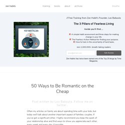 50 Ways to Be Romantic on the Cheap