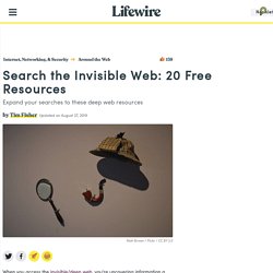 20 Ways to Search the Invisible Web