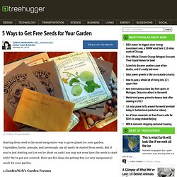 5 Ways to Get Free Seeds for Your Garden