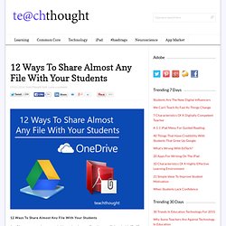 12 Ways To Share Almost Any File With Your Students