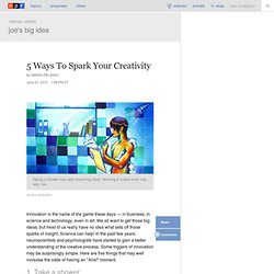 5 Ways To Spark Your Creativity