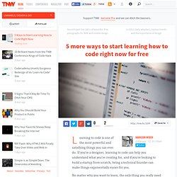 5 Ways to Start Learning How to Code Right Now