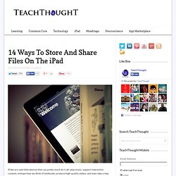 14 Ways To Store And Share Files On The iPad