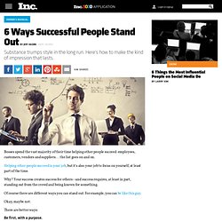 6 Ways Successful People Stand Out