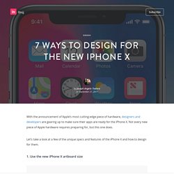 7 ways to design for the iPhone X