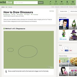 5 Ways to Draw Dinosaurs