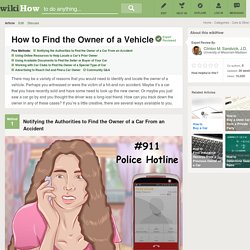 5 Ways to Find the Owner of a Vehicle
