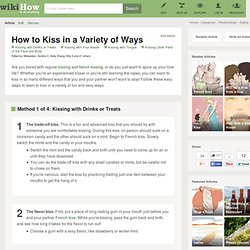 How to Kiss in a Variety of Ways