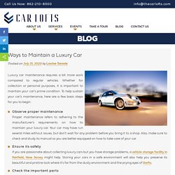 Ways to Maintain a Luxury Car