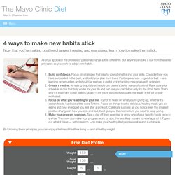 4 ways to make new habits stick