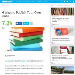 6 Ways to Publish Your Own Book