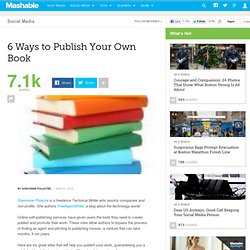 6 Ways to Publish Your Own Book