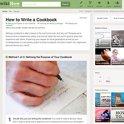 How to Write a Cookbook: 7 steps (with pictures)