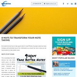 8 Ways to Transform Your Note Taking
