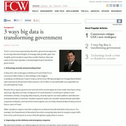 3 ways big data is transforming government