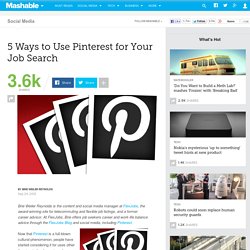 5 Ways to Use Pinterest for Your Job Search