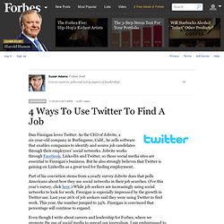 4 Ways To Use Twitter To Find A Job