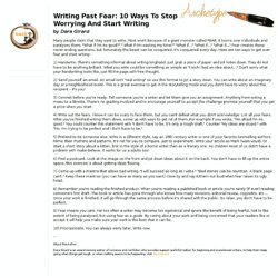 10 Ways To Stop Worrying And Start Writing