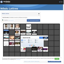 Wbdc Lettres- Symbaloo Gallery