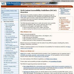 WCAG Overview