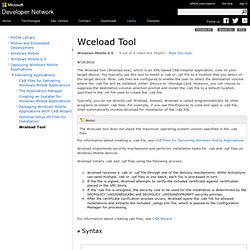 Wceload Tool