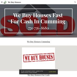 We Buy Houses - We Buy Houses Cumming GA
