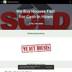 We Buy Houses - We Buy Houses Hiram GA
