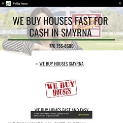 We Buy Houses - We Buy Houses Smyrna GA