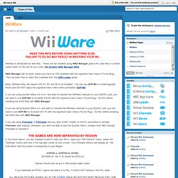 We Hack Wii / WiiWare (Build 20111231031039)